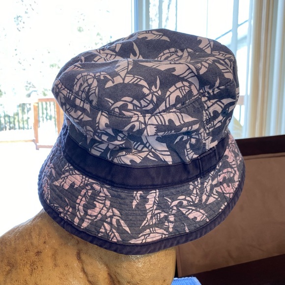 Blue/Pink Floral Tie Dye Bucket Hat - Picture 4 of 5